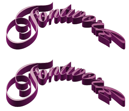 ChopinScriptフォントで作成した飾り文字